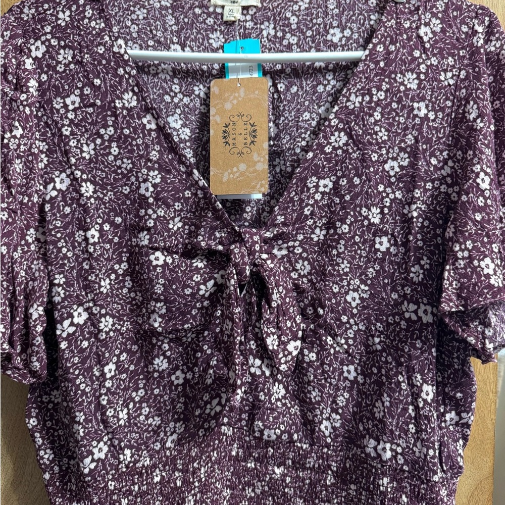 Floral Purple Women's Top